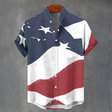 Load image into Gallery viewer, America - Men's Stand Collar Shirt|115GSM Cotton poplin