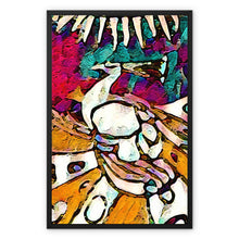 Load image into Gallery viewer, PEACOCK Framed Canvas