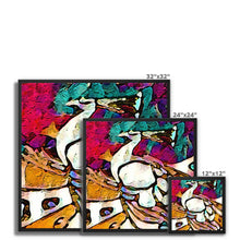 Load image into Gallery viewer, PEACOCK Framed Canvas