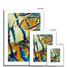 Load image into Gallery viewer, "Golden Fish School II" Framed & Mounted Print