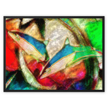 Load image into Gallery viewer, Dolphins Framed Canvas