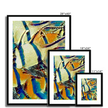 Load image into Gallery viewer, "Golden Fish School II" Framed & Mounted Print