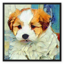 Load image into Gallery viewer, "Jasper" Framed Canvas  (Custom Pet Artwork Example)