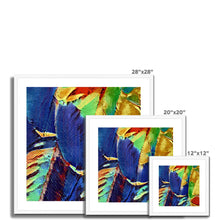 Load image into Gallery viewer, "Painted Feathers" Framed & Mounted Print