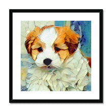 Load image into Gallery viewer, "Jasper" Framed & Mounted Print  (Custom Pet Artwork Example)