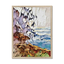 Load image into Gallery viewer, "Wave on Rocks" Framed Print