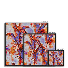 Load image into Gallery viewer, "Blue Ferns" Framed Canvas