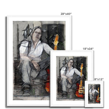 Load image into Gallery viewer, "Maestro" Framed & Mounted Print (Custom Person Artwork Example)