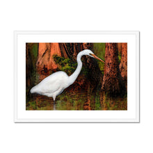 Load image into Gallery viewer, "Cypress Heron" Framed & Mounted Print