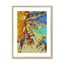 Load image into Gallery viewer, "Night Palms" Framed & Mounted Print