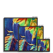 Load image into Gallery viewer, "Painted Feathers" Framed Canvas
