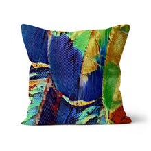 Load image into Gallery viewer, "Painted Feathers" Cushion
