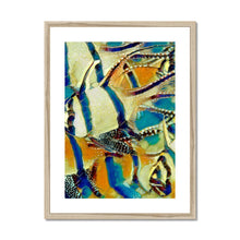 Load image into Gallery viewer, "Golden Fish School II" Framed & Mounted Print