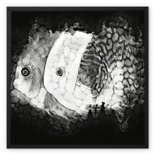 Load image into Gallery viewer, "Ghost Fish" Framed Canvas