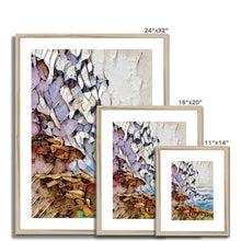 Load image into Gallery viewer, "Wave on Rocks" Framed & Mounted Print