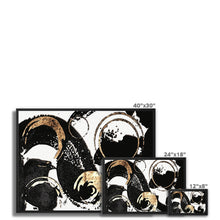 Load image into Gallery viewer, Black Wave Framed Canvas