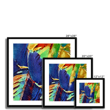 Load image into Gallery viewer, "Painted Feathers" Framed & Mounted Print