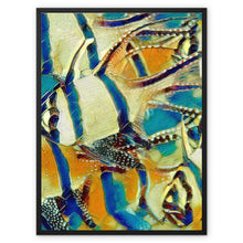 Load image into Gallery viewer, "Golden Fish School II" Framed Canvas
