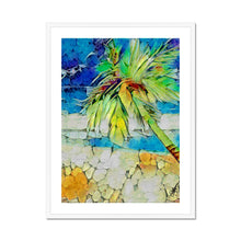 Load image into Gallery viewer, "Palm on Beach IV" Framed & Mounted Print