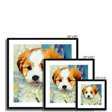 Load image into Gallery viewer, "Jasper" Framed & Mounted Print  (Custom Pet Artwork Example)