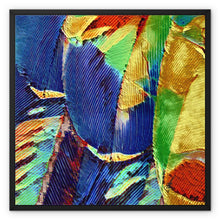 Load image into Gallery viewer, &quot;Painted Feathers&quot; Framed Canvas

