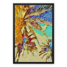 Load image into Gallery viewer, "Night Palms" Framed Canvas