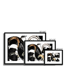 Load image into Gallery viewer, Black Wave Framed & Mounted Print