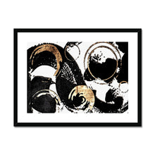 Load image into Gallery viewer, Black Wave Framed & Mounted Print