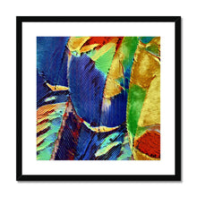 Load image into Gallery viewer, "Painted Feathers" Framed & Mounted Print