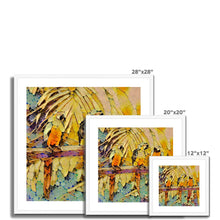 Load image into Gallery viewer, "Parrots Perching III" Framed & Mounted Print