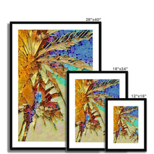 Load image into Gallery viewer, "Night Palms" Framed & Mounted Print