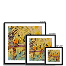 Load image into Gallery viewer, "Parrots Perching III" Framed & Mounted Print