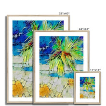 Load image into Gallery viewer, "Palm on Beach IV" Framed & Mounted Print