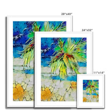 Load image into Gallery viewer, "Palm on Beach IV" Framed & Mounted Print