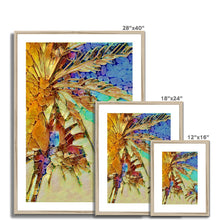 Load image into Gallery viewer, "Night Palms" Framed & Mounted Print