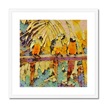 Load image into Gallery viewer, "Parrots Perching III" Framed & Mounted Print