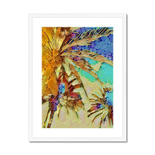 Load image into Gallery viewer, "Night Palms" Framed & Mounted Print