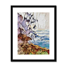 Load image into Gallery viewer, "Wave on Rocks" Framed & Mounted Print