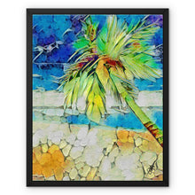 Load image into Gallery viewer, "Palm on Beach IV" Framed Canvas
