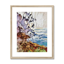 Load image into Gallery viewer, "Wave on Rocks" Framed & Mounted Print