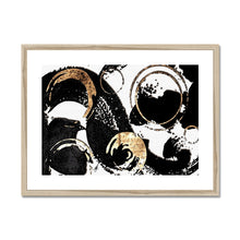 Load image into Gallery viewer, Black Wave Framed & Mounted Print