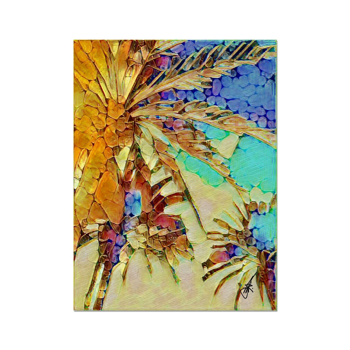 アートポスター　Ruth Palmero 「NIGHT PALMIE Night Palms