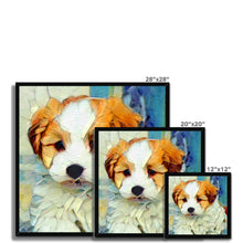 Load image into Gallery viewer, &quot;Jasper&quot; Framed Print  (Custom Pet Artwork Example)
