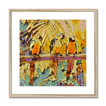 Load image into Gallery viewer, &quot;Parrots Perching III&quot; Framed &amp; Mounted Print
