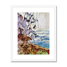 Load image into Gallery viewer, "Wave on Rocks" Framed & Mounted Print