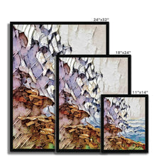 Load image into Gallery viewer, "Wave on Rocks" Framed Print
