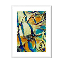 Load image into Gallery viewer, "Golden Fish School II" Framed & Mounted Print