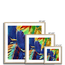 Load image into Gallery viewer, "Painted Feathers" Framed & Mounted Print