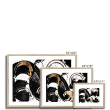 Load image into Gallery viewer, Black Wave Framed & Mounted Print