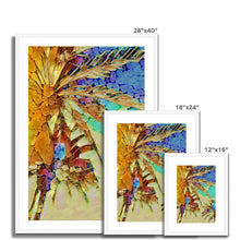 Load image into Gallery viewer, "Night Palms" Framed & Mounted Print